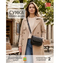 4624 25с3119к45 ЧЕРНЫЙ сумка женская (кросс-боди), иск.кожа
