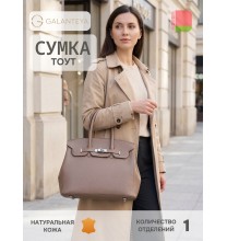 5125 26с633к45 ПЕСОЧНЫЙ сумка женская (тоут), нат.кожа